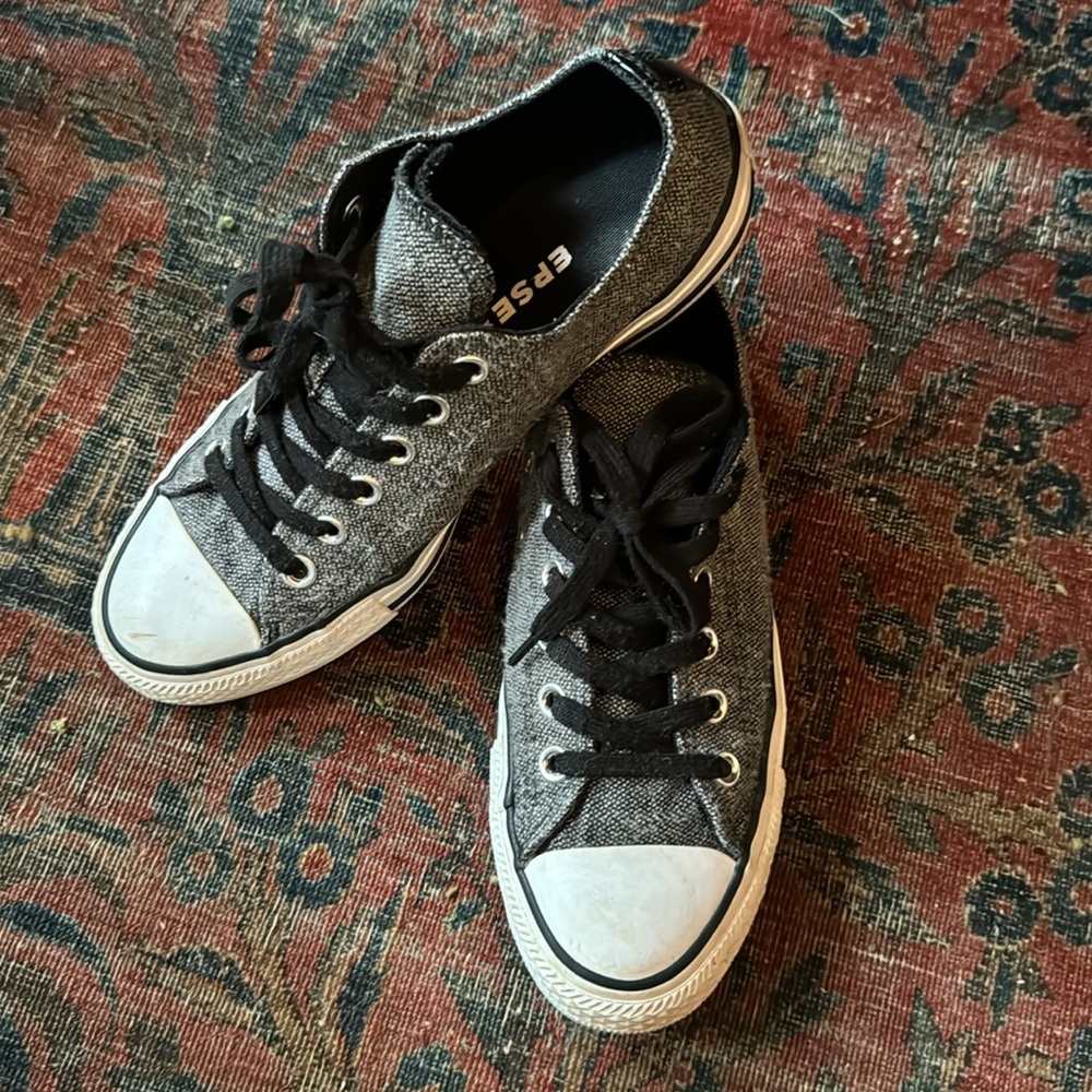 Converse flip tongue tweed low tops - Picture 2 of 10